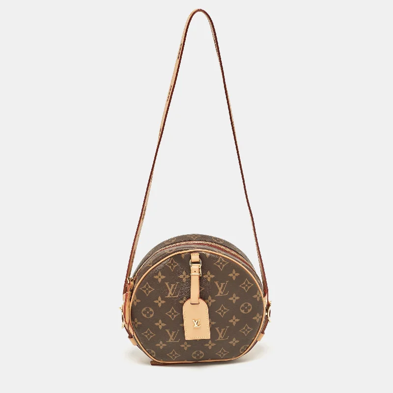 Water - Resistant Women's Satchels in Beige for Outdoor EnthusiastsLouis Vuitton Monogram Canvas Boite Chapeau Souple Mm Bag