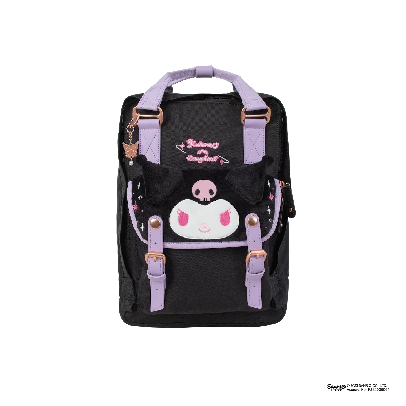 Convertible Women's Backpacks with Detachable Straps for Versatile UseMacaroon Doughnut X Kuromi Series Backpack